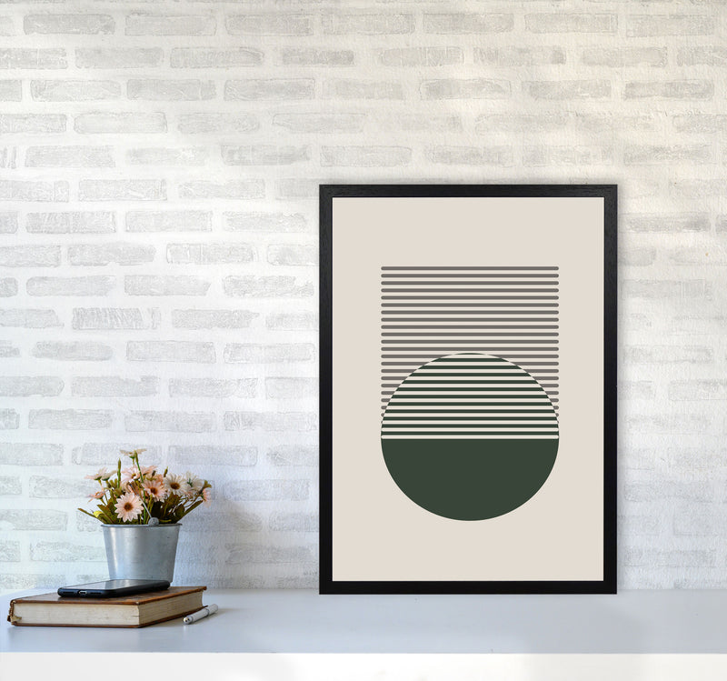 Minimal Abstract Circles I Art Print by Jason Stanley A2 White Frame