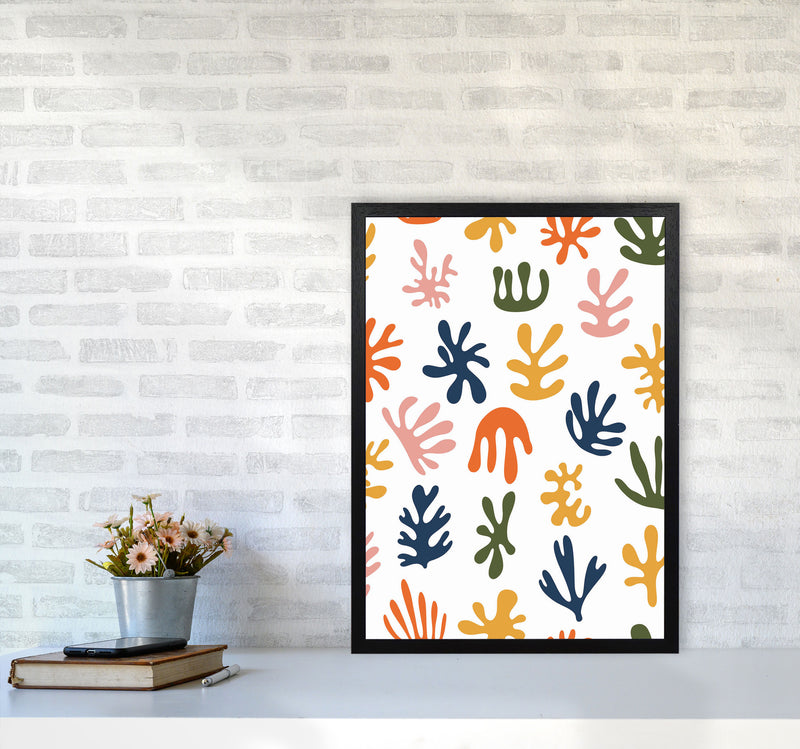 Minimal Abstract Algae IIII Art Print by Jason Stanley A2 White Frame