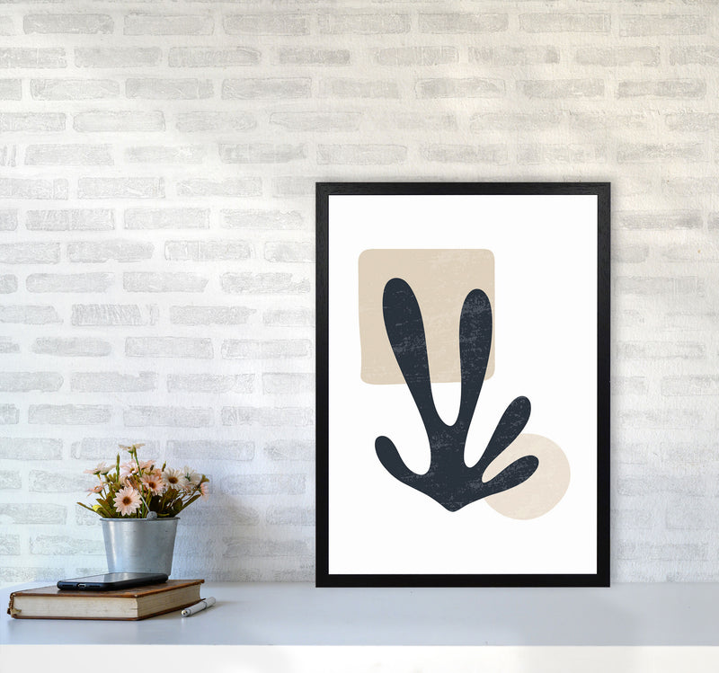 Minimal Abstract Algae II Art Print by Jason Stanley A2 White Frame