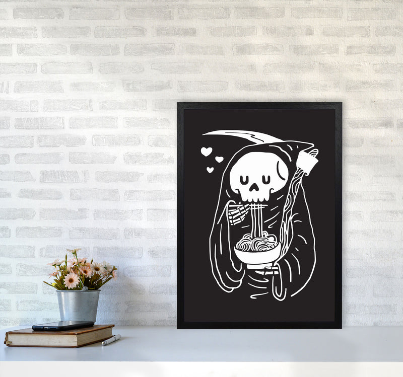 But First...Noodles Art Print by Jason Stanley A2 White Frame