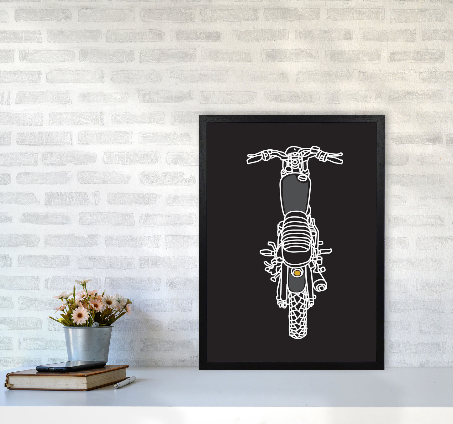Let's Ride! Art Print by Jason Stanley A2 White Frame