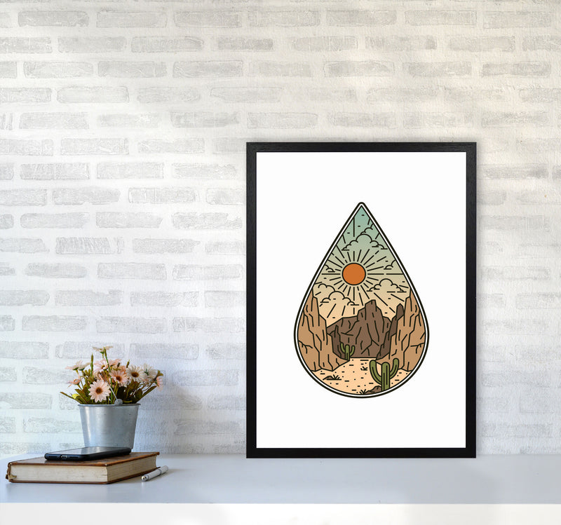 Desert Vibes II Art Print by Jason Stanley A2 White Frame