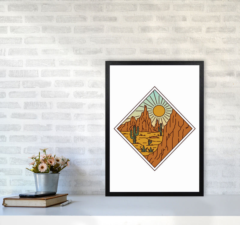 Desert Vibes Art Print by Jason Stanley A2 White Frame