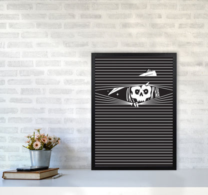 The Grim Reaper Art Print by Jason Stanley A2 White Frame