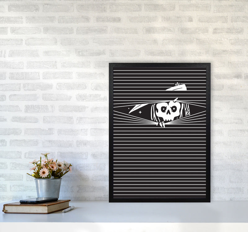 The Grim Reaper Art Print by Jason Stanley A2 White Frame