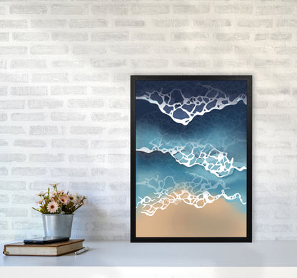 Ocean Waves Art Print by Jason Stanley A2 White Frame