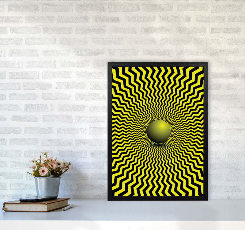 Optical Illusion Art Print by Jason Stanley A2 White Frame
