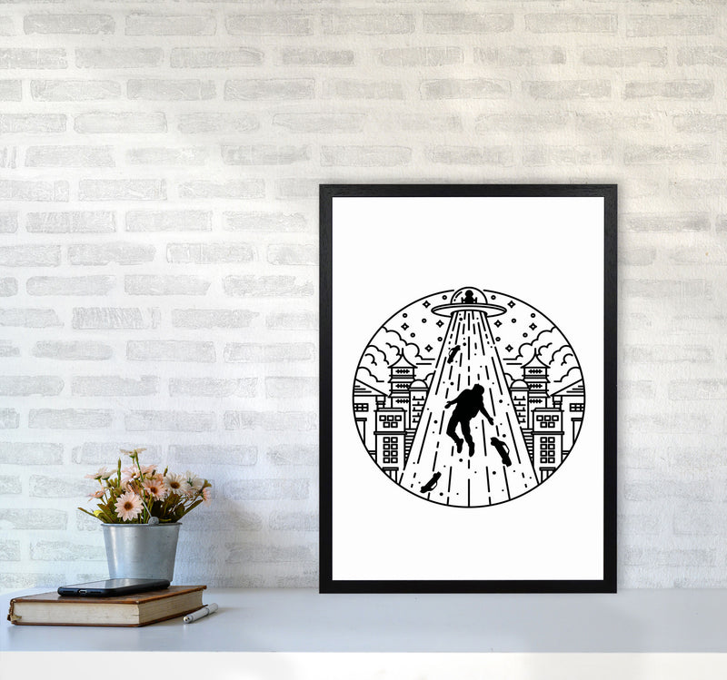 Alien Invasion Art Print by Jason Stanley A2 White Frame
