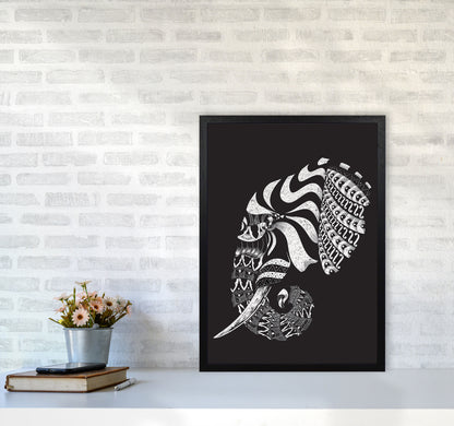Ornate Elephant II Art Print by Jason Stanley A2 White Frame