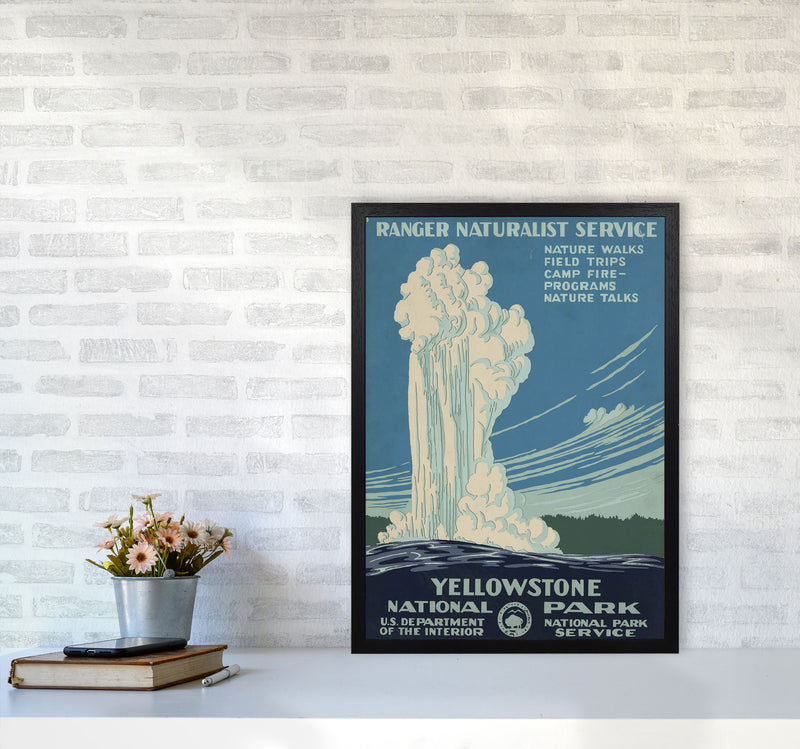 Yellowstone National Park Art Print by Jason Stanley A2 White Frame