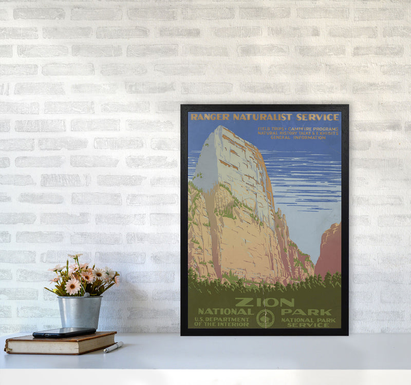 Zion National Park Art Print by Jason Stanley A2 White Frame