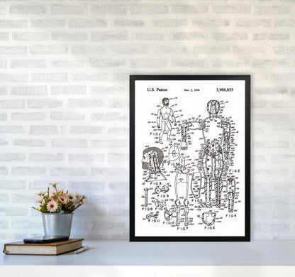 Kids Toy Patent Art Print by Jason Stanley A2 White Frame