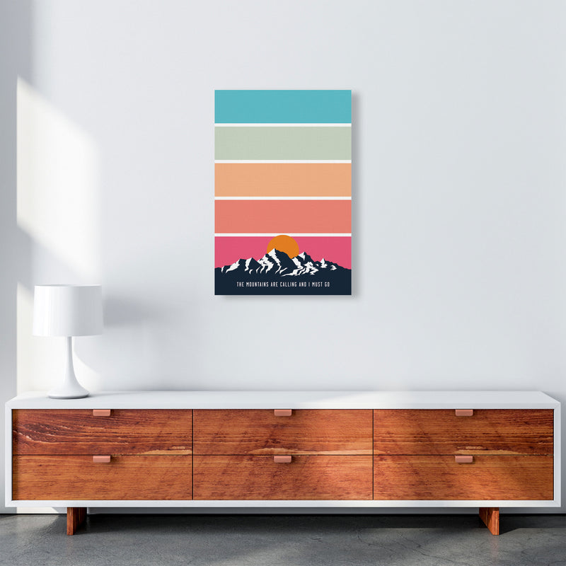The Mountains Are Calling, And I Must Go Art Print by Jason Stanley A2 Canvas