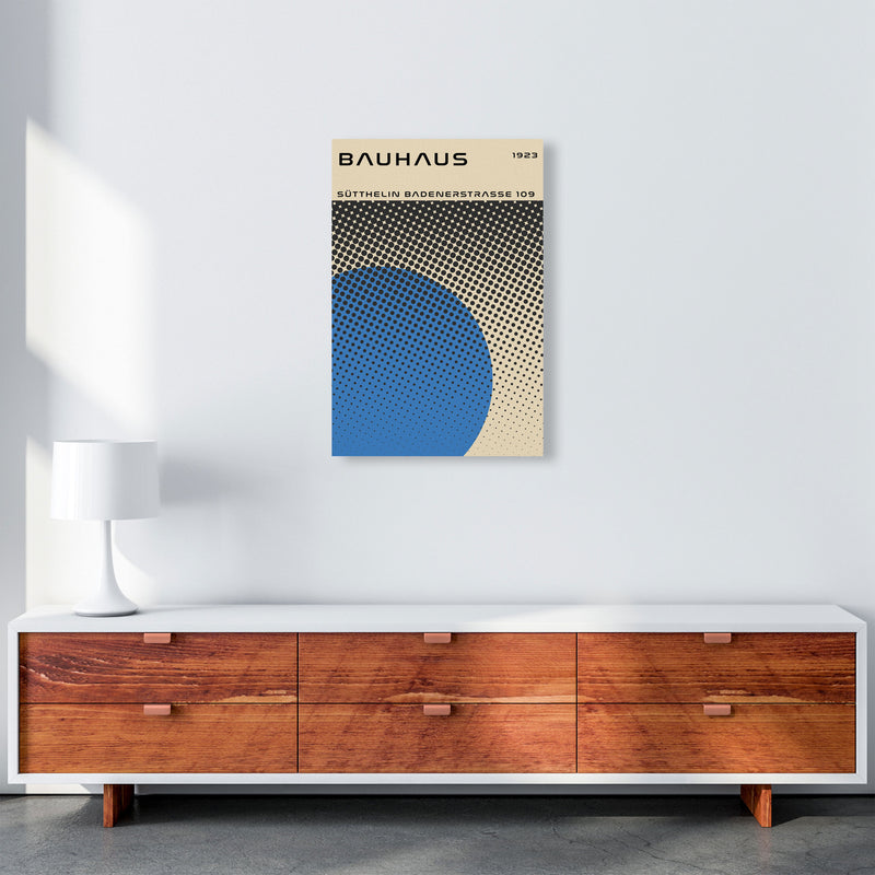 Bauhaus Geometric Blue Vibe II Art Print by Jason Stanley A2 Canvas