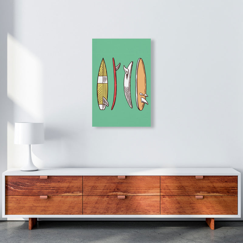 Vintage Surfboard Collection Art Print by Jason Stanley A2 Canvas
