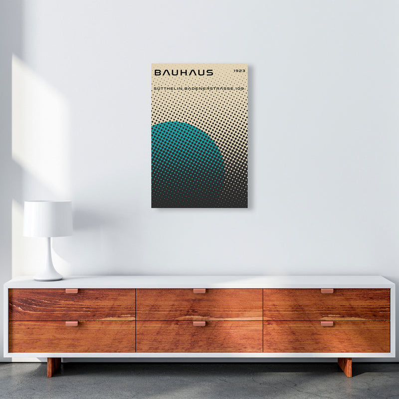 Bauhaus Geometric Teal Vibe Art Print by Jason Stanley A2 Canvas