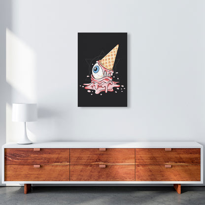 Strawberry Eyeball Icecream Art Print by Jason Stanley A2 Canvas