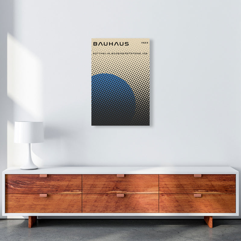 Bauhaus Geometric Blue Vibe Art Print by Jason Stanley A2 Canvas