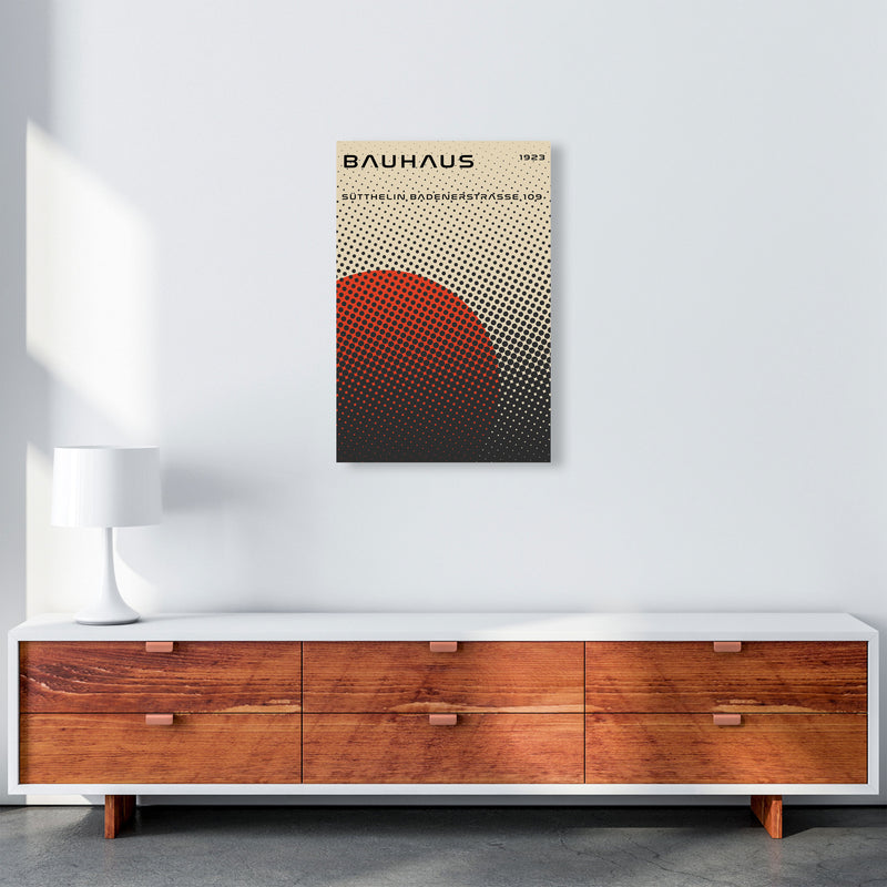 Bauhaus Geometric Red Vibe Art Print by Jason Stanley A2 Canvas