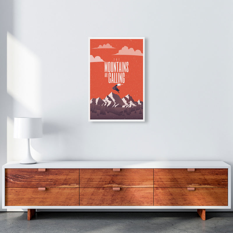 The Mountains Are Calling Art Print by Jason Stanley A2 Canvas