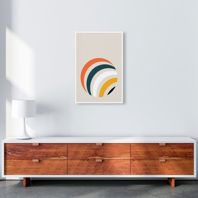 Retro Geometric Circle 1 Art Print by Jason Stanley A2 Canvas