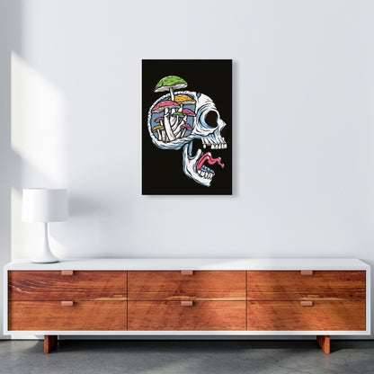 Head Full Of Mushrooms Art Print by Jason Stanley A2 Canvas