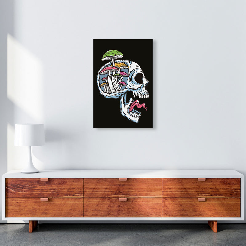 Head Full Of Mushrooms Art Print by Jason Stanley A2 Canvas