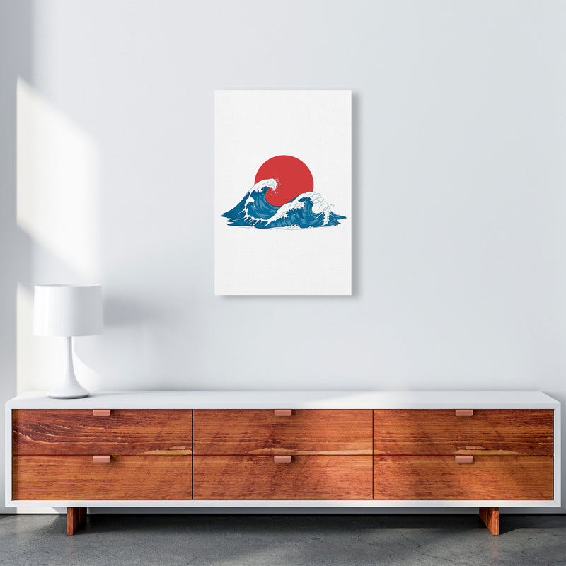 Japenses Wave Sunset Art Print by Jason Stanley A2 Canvas