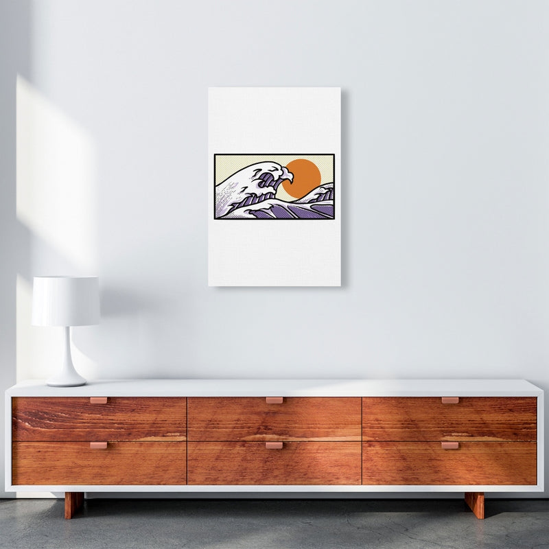 Japanese Wave Vibes Art Print by Jason Stanley A2 Canvas