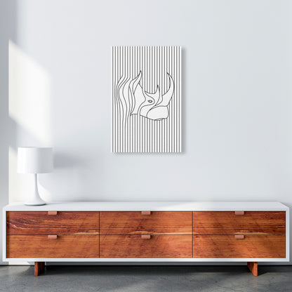 Line Drawing Rhino Art Print by Jason Stanley A2 Canvas