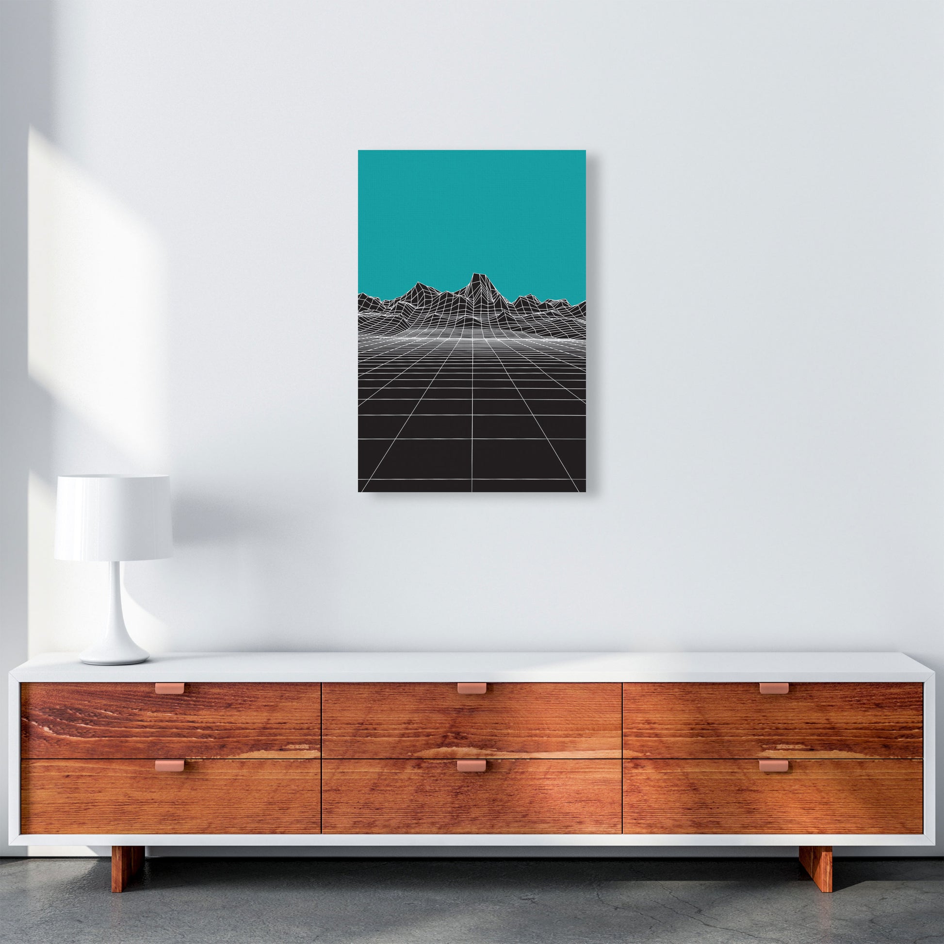 Line Mountains #3 Art Print by Jason Stanley A2 Canvas