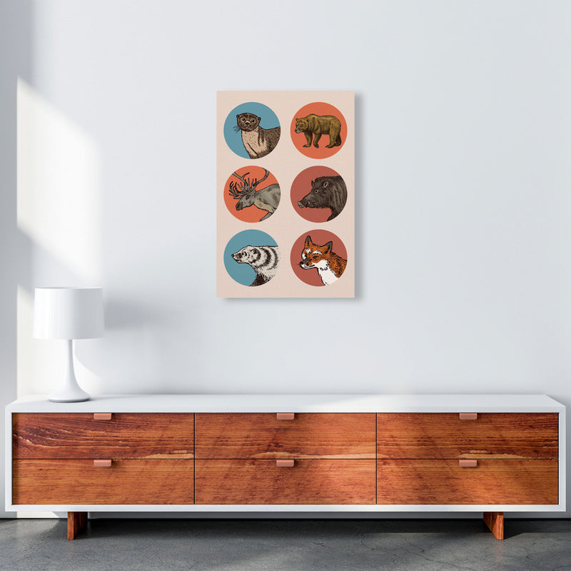 Animal Circles II Art Print by Jason Stanley A2 Canvas