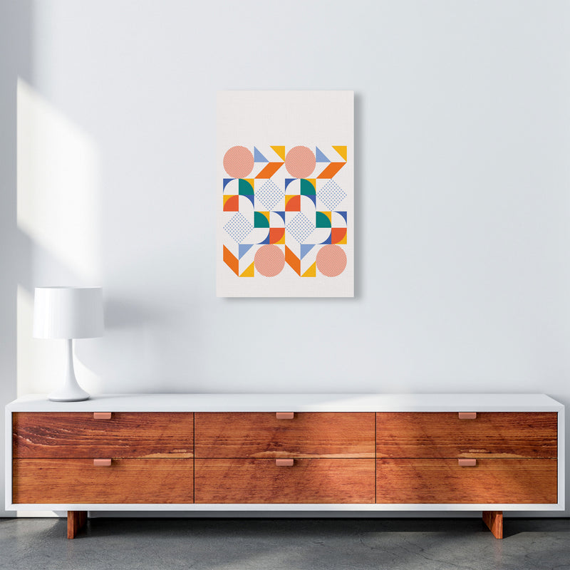 Retro Geometric 3 Art Print by Jason Stanley A2 Canvas