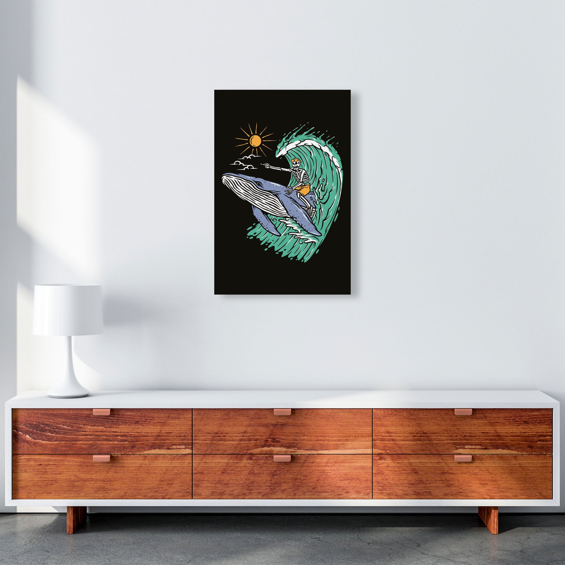 Going Straight! Art Print by Jason Stanley A2 Canvas