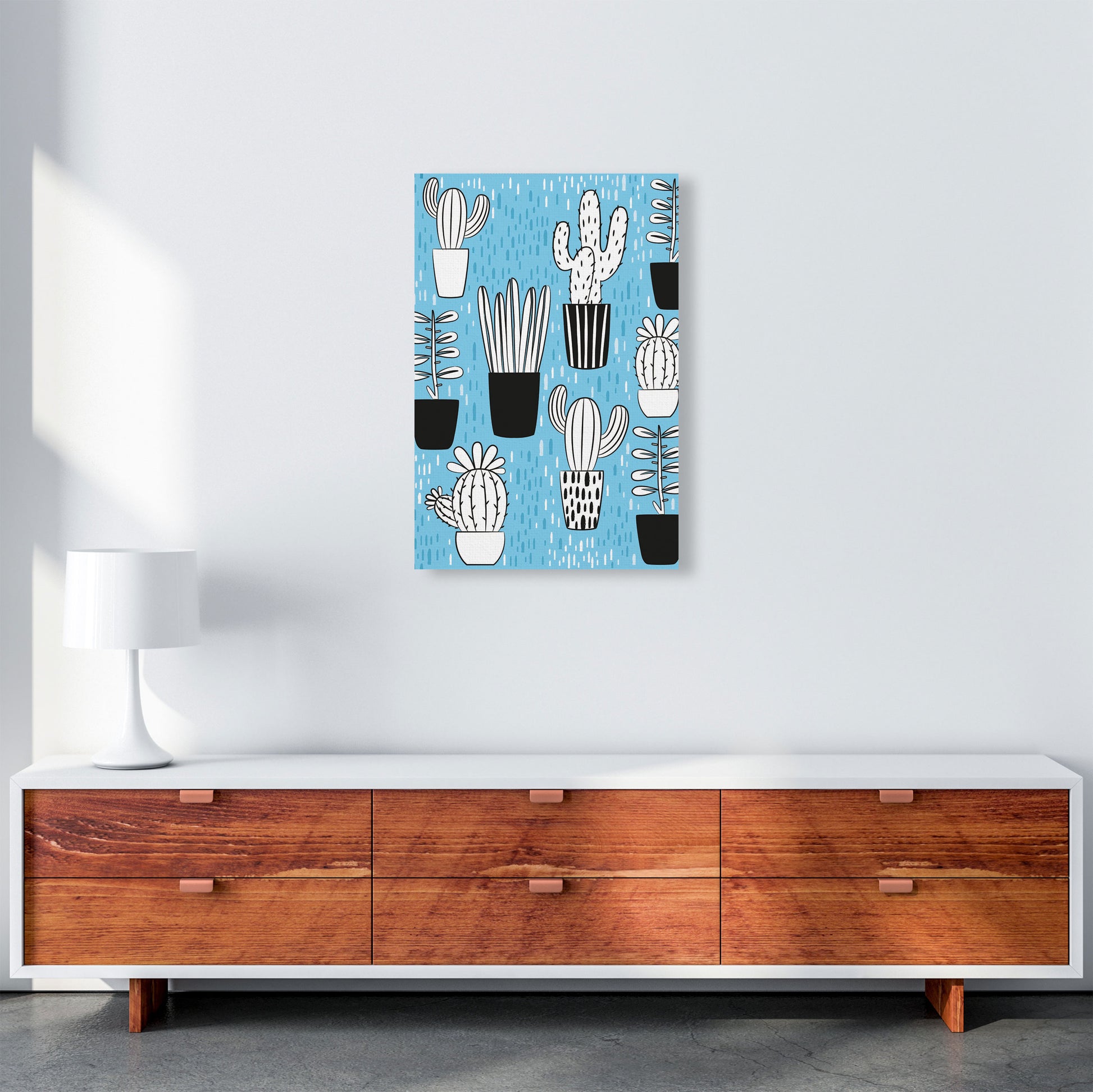Cactus Vibes #1 Art Print by Jason Stanley A2 Canvas