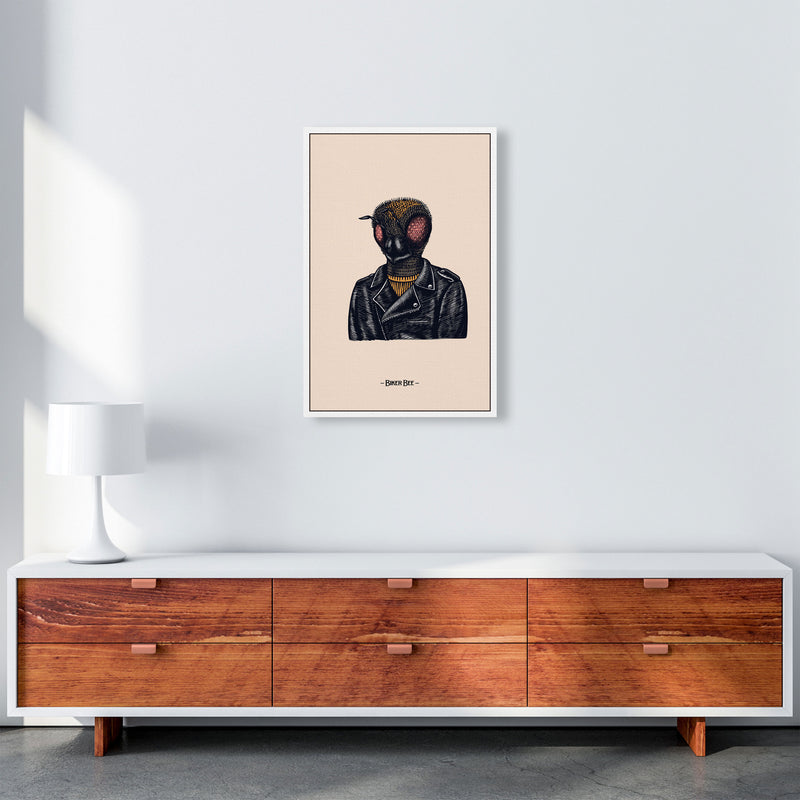 Biker Bee Art Print by Jason Stanley A2 Canvas