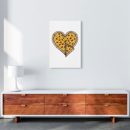 I Love Pizza Art Print by Jason Stanley A2 Canvas