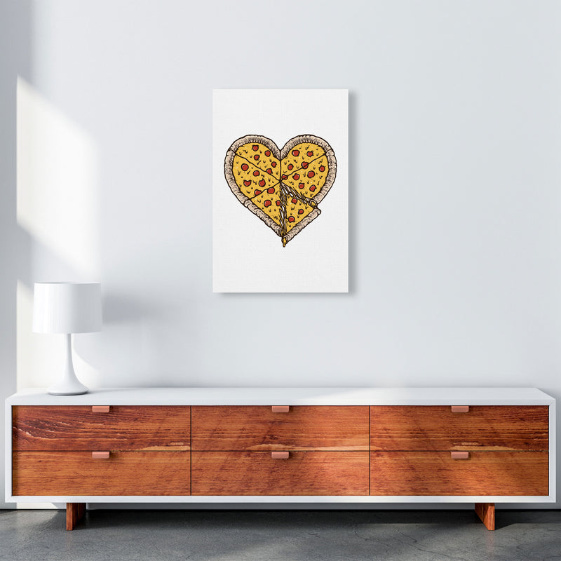 I Love Pizza Art Print by Jason Stanley A2 Canvas