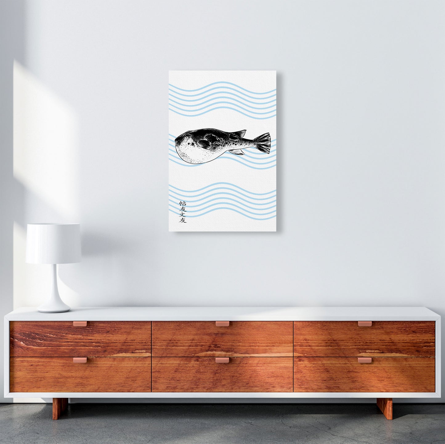 Fugu Art Print by Jason Stanley A2 Canvas