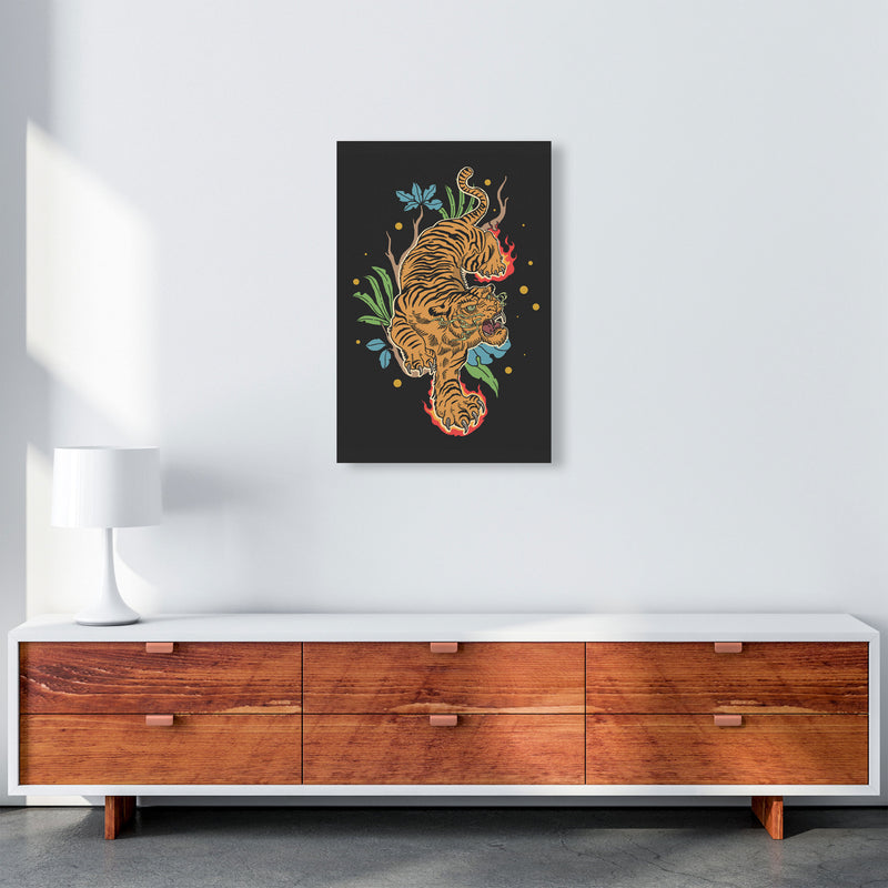 Classic Tiger Tattoo Art Print by Jason Stanley A2 Canvas