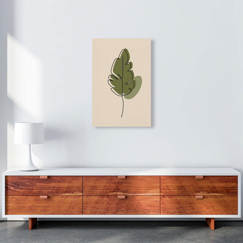 Abstract One Line Leaf Drawing III Art Print by Jason Stanley A2 Canvas