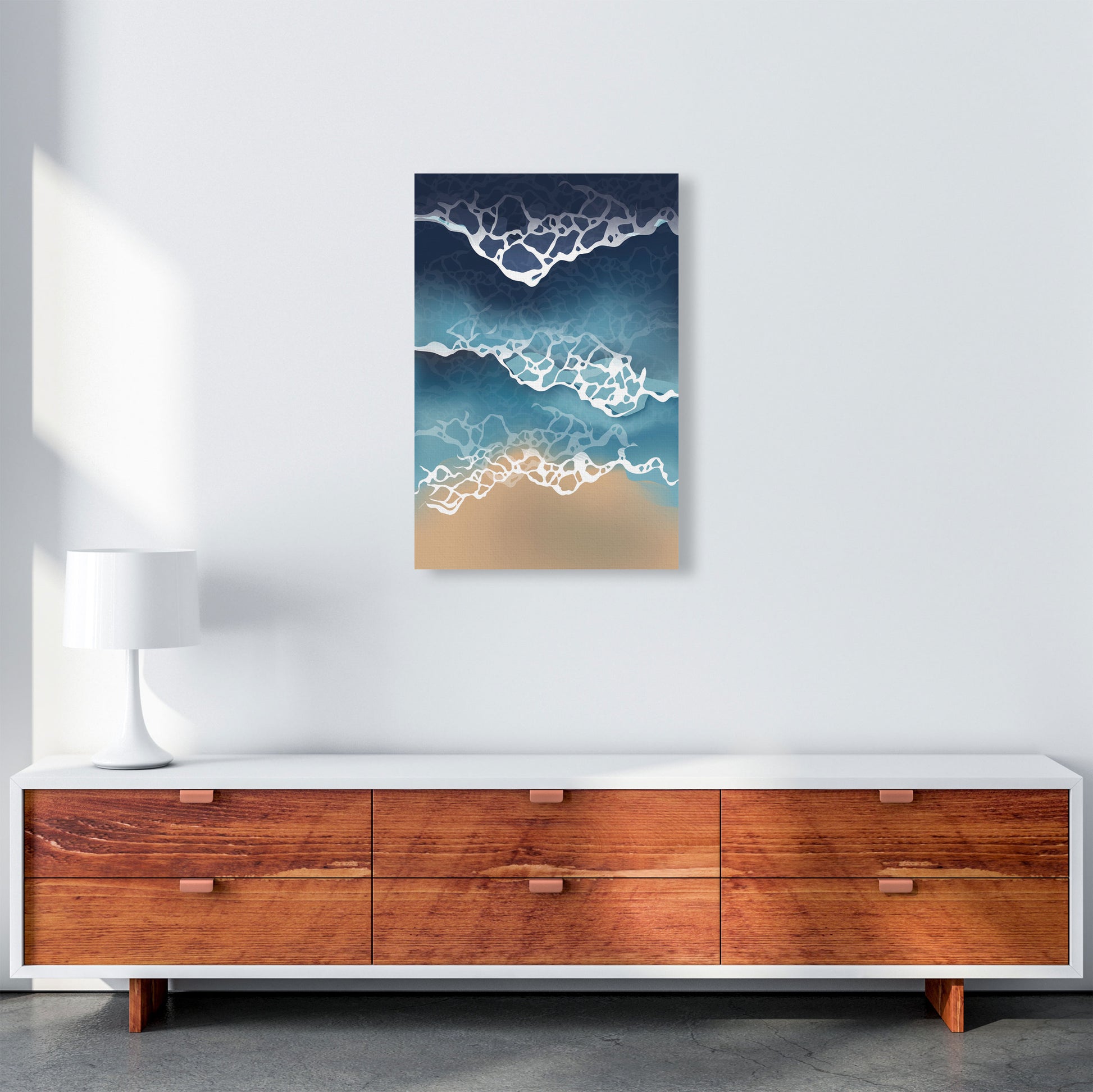 Ocean Waves Art Print by Jason Stanley A2 Canvas