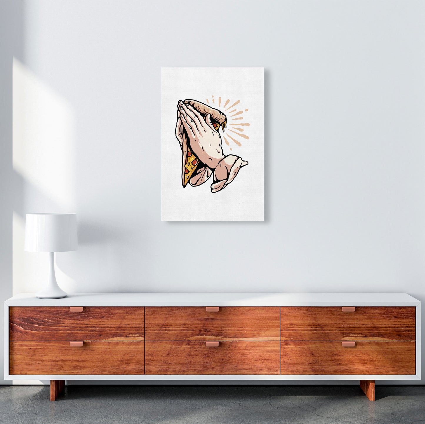 Pizza Is Life Art Print by Jason Stanley A2 Canvas