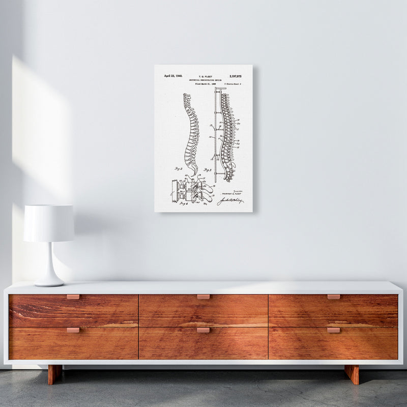 Anatomical Spine Display Patent Art Print by Jason Stanley A2 Canvas
