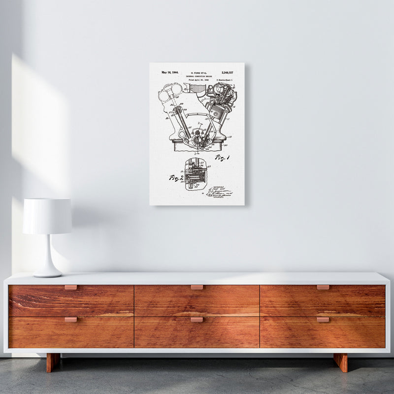 Ford Internal Combustion Engine Patent Art Print by Jason Stanley A2 Canvas