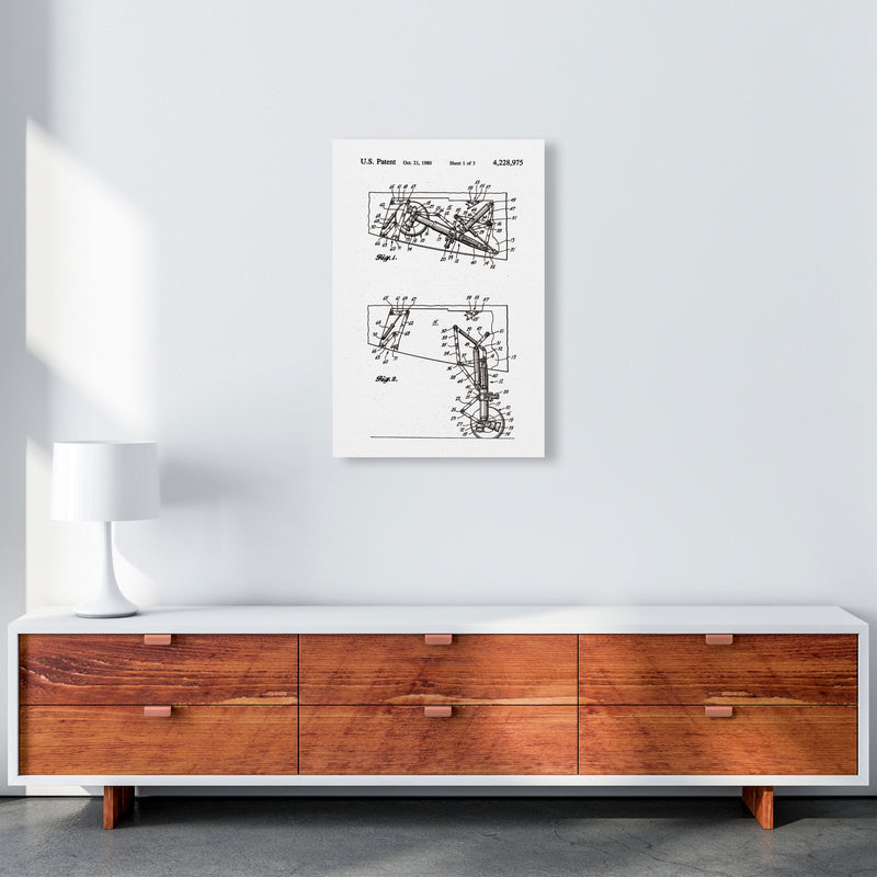Airplane Landing Gear Patent Art Print by Jason Stanley A2 Canvas
