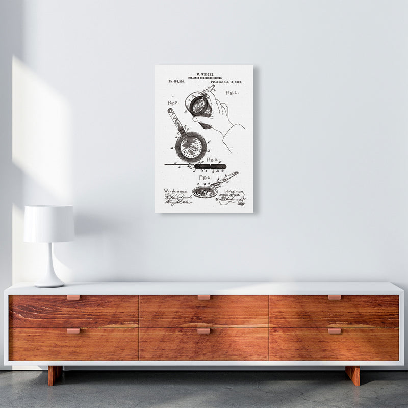 Drink Strainer Patent Art Print by Jason Stanley A2 Canvas