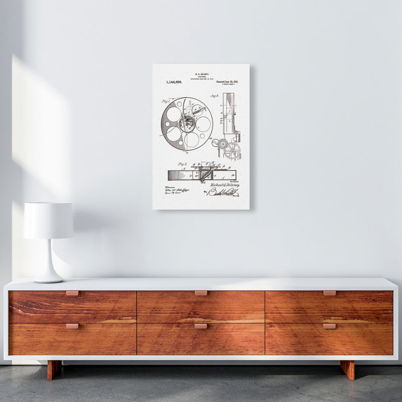 Film Reel Patent 2 Art Print by Jason Stanley A2 Canvas