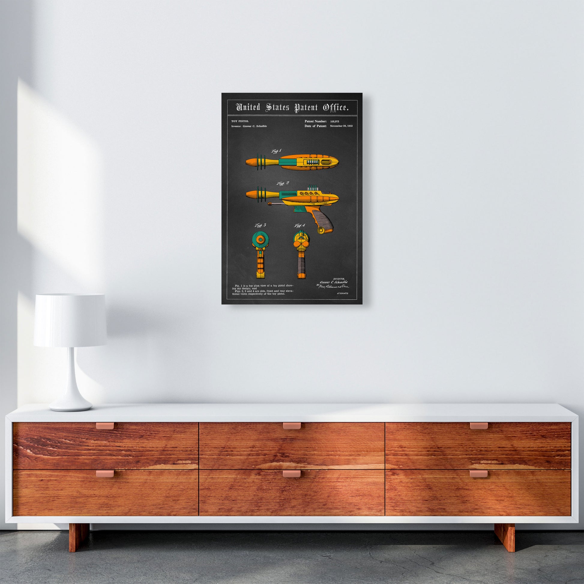 Raygun Art Print by Jason Stanley A2 Canvas