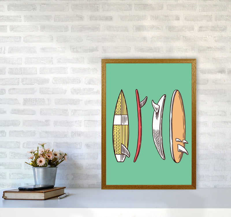 Vintage Surfboard Collection Art Print by Jason Stanley A2 Print Only